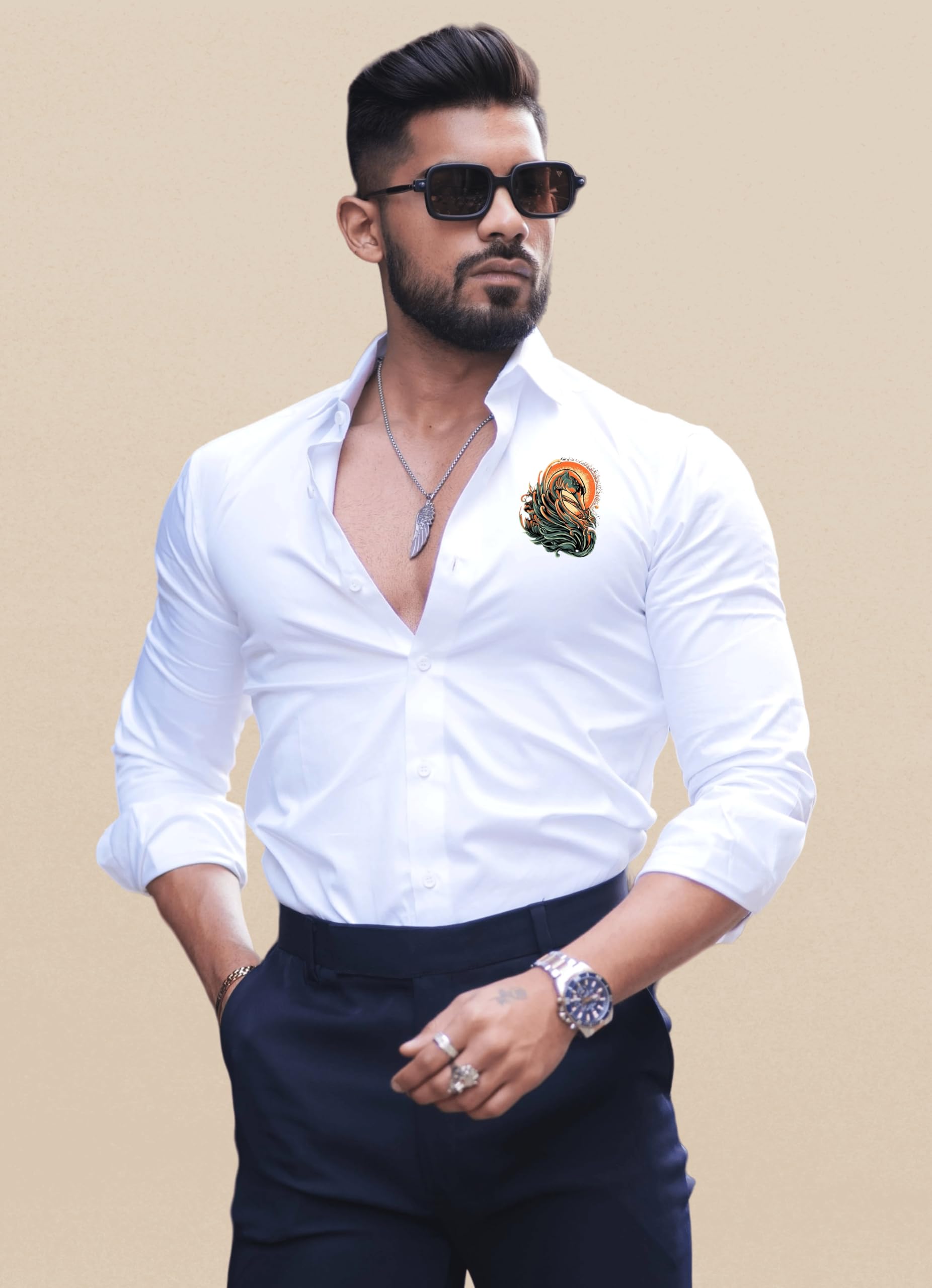 Indoprimo Shirt For Men || Casual Shirt For Men || Shirt For Men || Men Stylish Shirt || Men Full Sleeve Shirt || Plain Shirts F