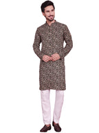 Jompers Mens Digital Printed Kurta Pyjama Set