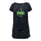 Star Trek Resistance is Futile glow Ladies Sleep Shirt  Black  Small