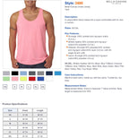Unisex Jersey Tank - NEON BLUE - XS(D0102H7WA4T)