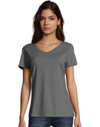 Ladies Perfect-T V-Neck T-Shirt - MAROON - 3XL(D0102H7DUIP)