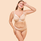 Enamor Womens Cotton Non-Padded Wire Free Everyday Bra Blue