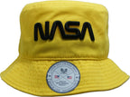 NASA Relaxed Bucket Hat,Worm,Yellow, S_M