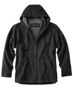 Mens 100% cotton 12 oz canvasPolyester Thermal Lining Hooded Tall Laredo Jacket - BLAcK - XLT(D0102H78cU6)