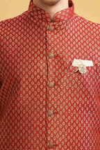 Be Active MenS Regular Kurta Pyjama Set With Nehru Jacket, Solid Straight Long Knee Length Full Sleeves, Ethnic Wear Comfortabl