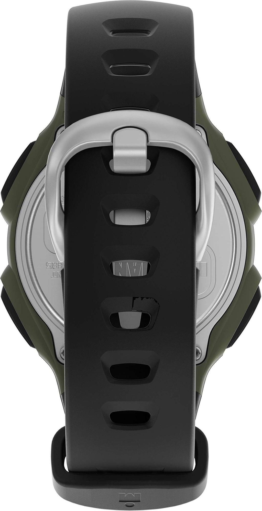 Timex Men's IRONMAN Classic 30 38mm Resin Strap Watch - Green Case Black Top Ring with Black Resin Strap