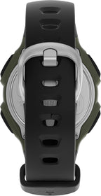 Timex Men's IRONMAN Classic 30 38mm Resin Strap Watch - Green Case Black Top Ring with Black Resin Strap