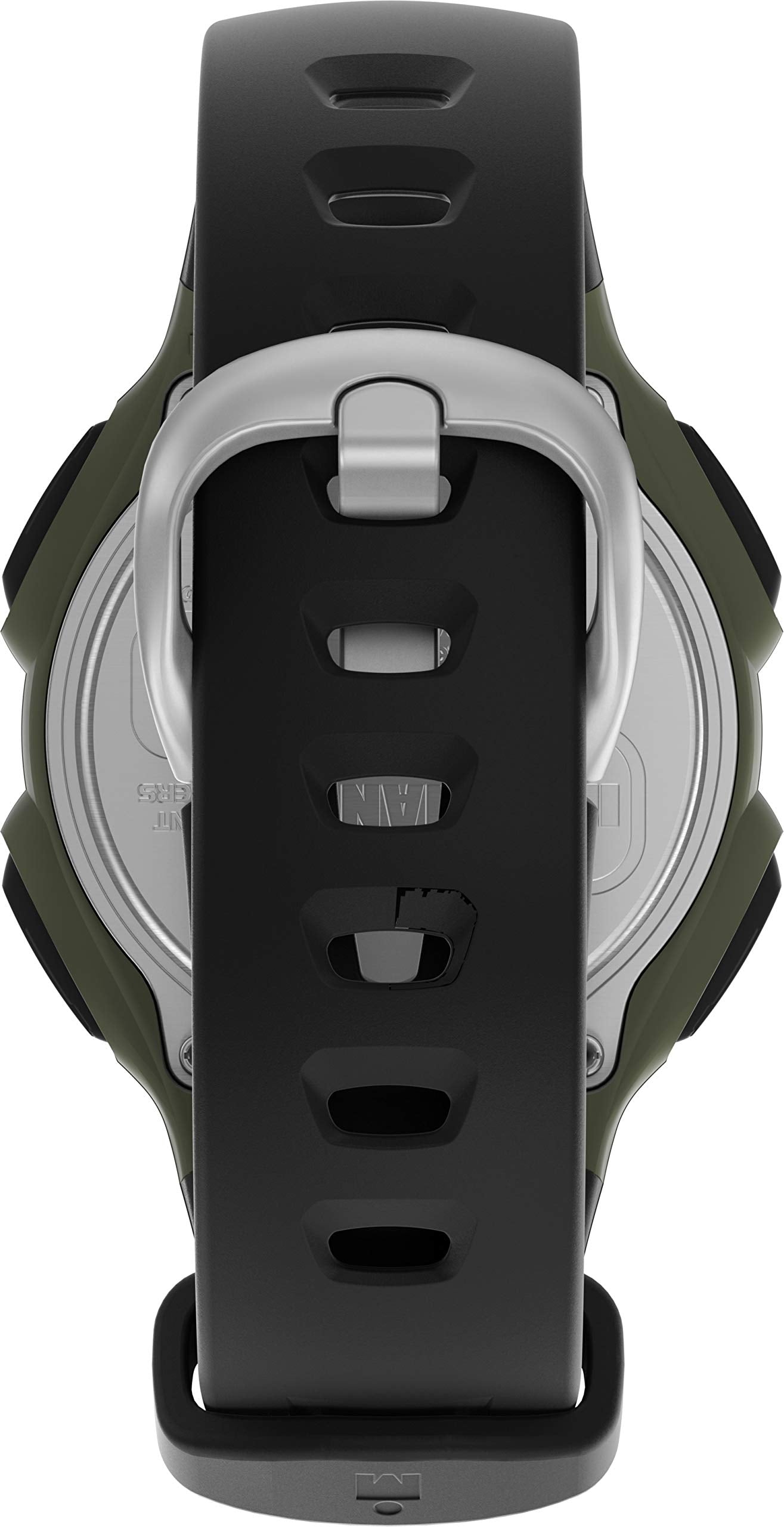 Timex Men's IRONMAN Classic 30 38mm Resin Strap Watch - Green Case Black Top Ring with Black Resin Strap