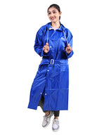 RUPA Rainsuit Women Waterproof PVC Raincoat with Hood & Carry Bag | Lightweight Rainwear for Women with Front Zip | Solid Color 