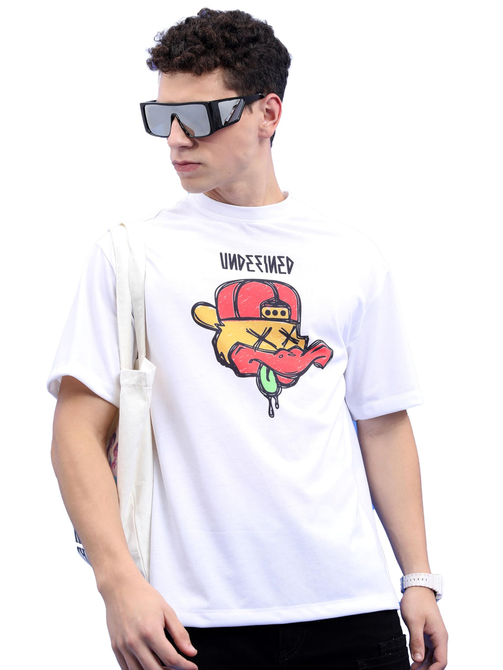 Ketch Oversized Fit Unisex T-Shirt (Khts000774_White1