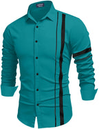 Bellstone Mens Solid Regular Fit Shirt (B-8200_Rama