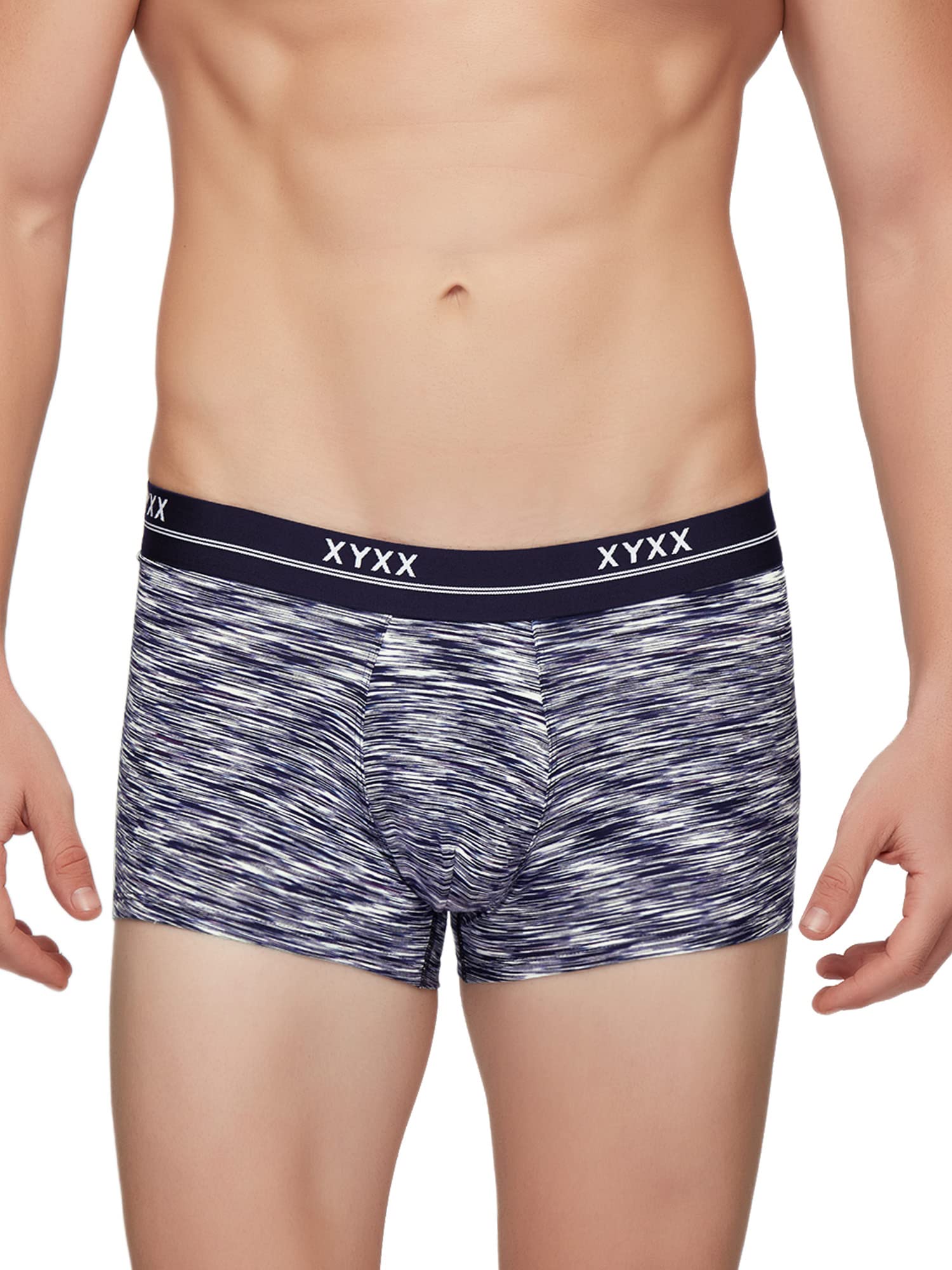 XYXX Mens Underwear Artisto IntelliSoft Antimicrobial Micro Modal Trunk Pack of 3 (Yellow & Blue ; Blue & White ; Teal & Black;