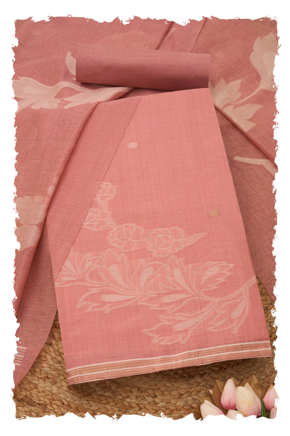 Soch Women Chanderi Woven Design Unstitch Dress Material with Zari Woven