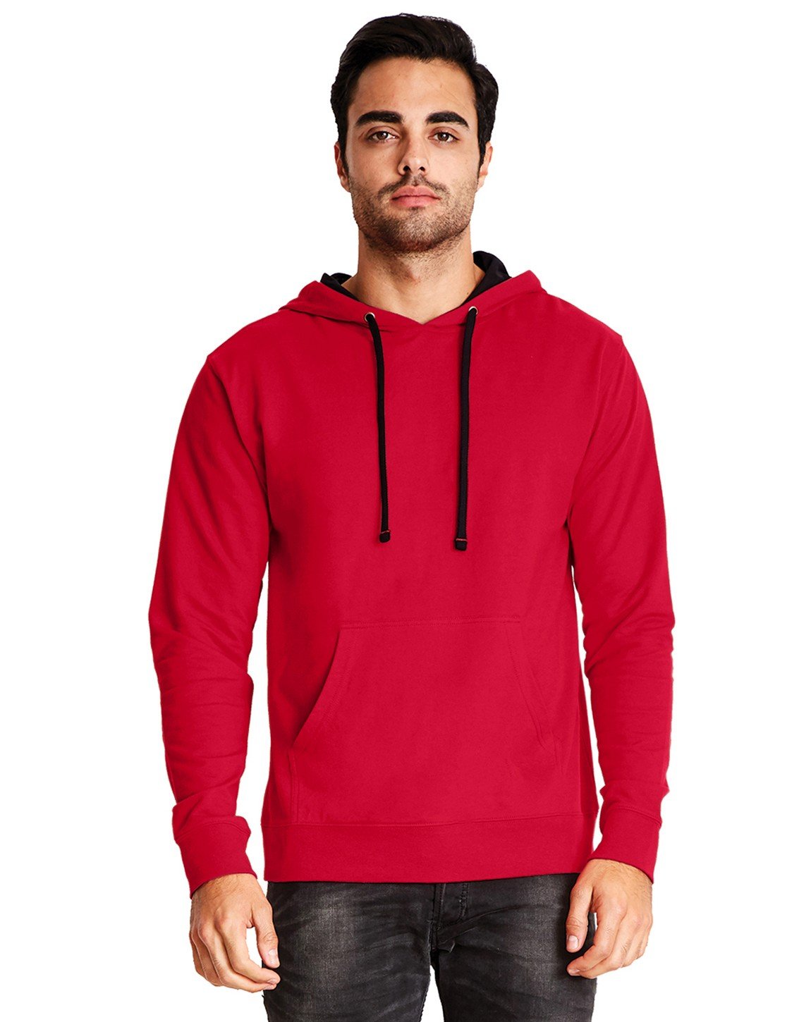 Unisex Laguna French Terry Pullover Hooded Sweatshirt - HTHR gREY BLAcK - XS(D0102H7NRA6)