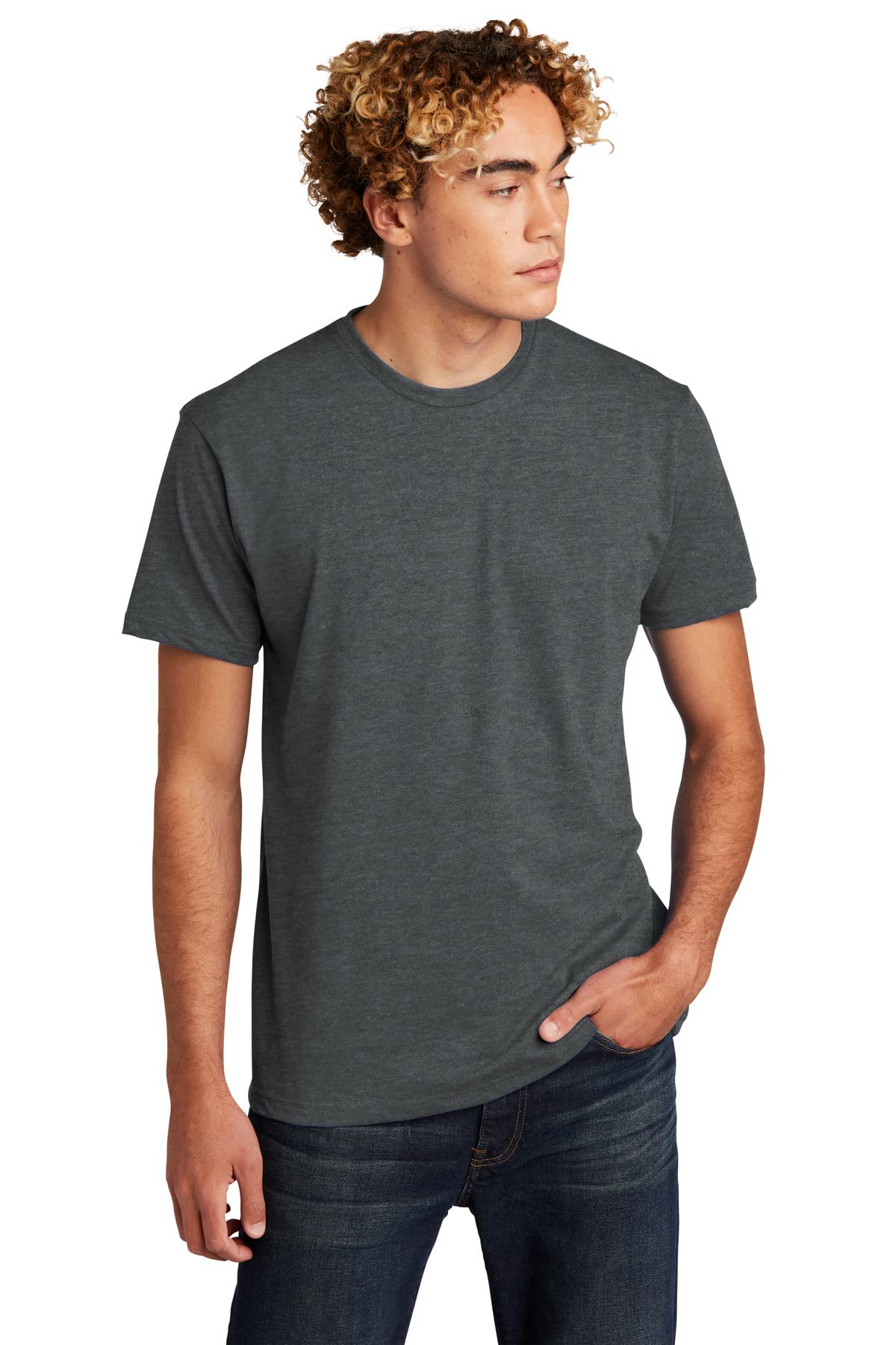 Unisex cVc crewneck T-Shirt - WHITE - 5XL(D0102HI909A)