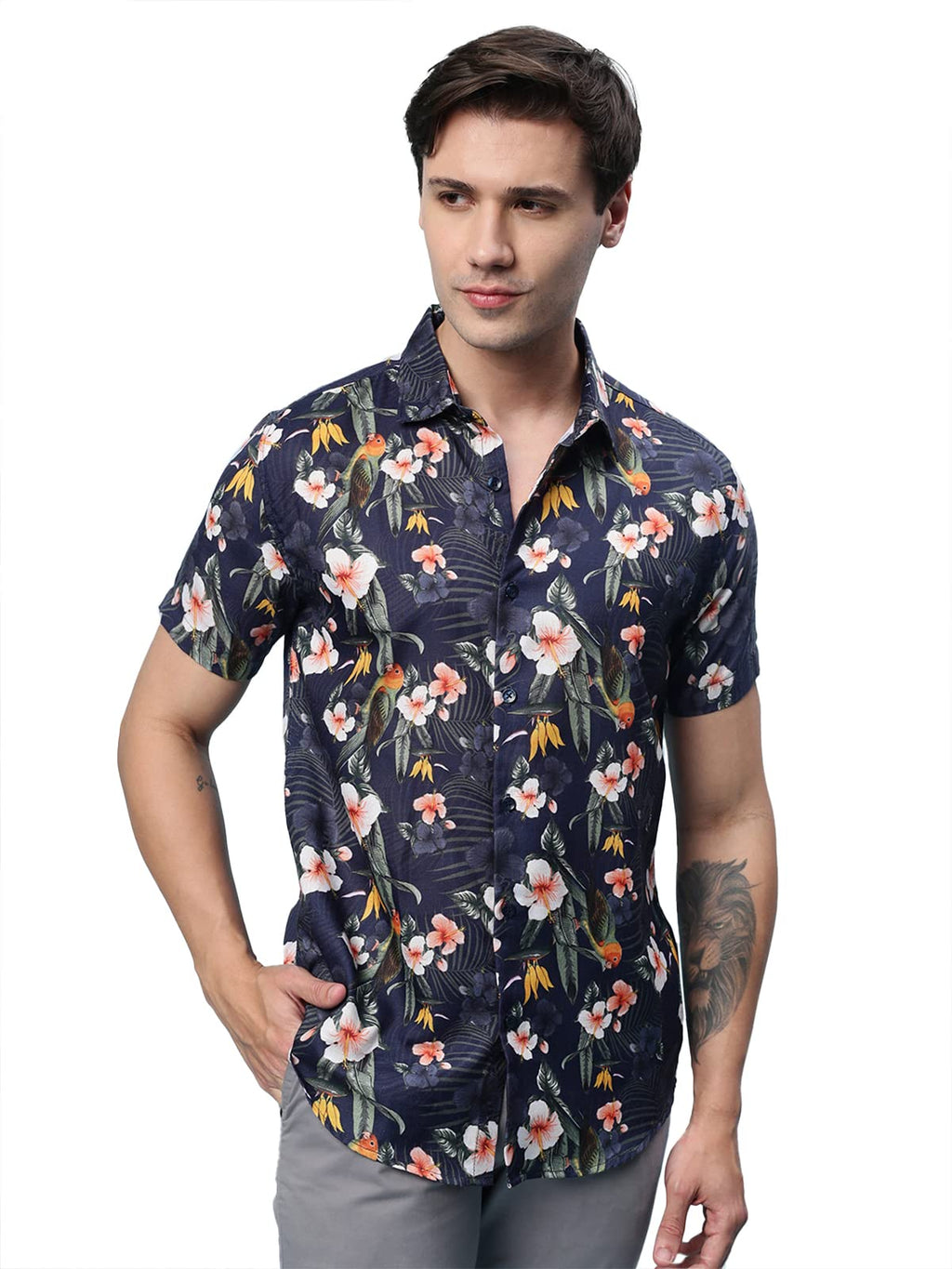 Veirdo Men's Tropical Regular Fit Shirt