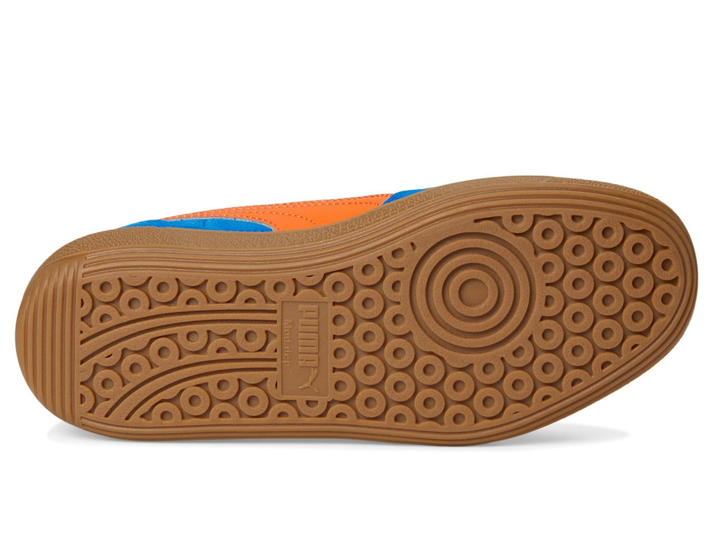 PUMA Palermo (Big Kid) Sneaker, Hyperlink Blue/Flame Flicker/Gum, 6 US Unisex