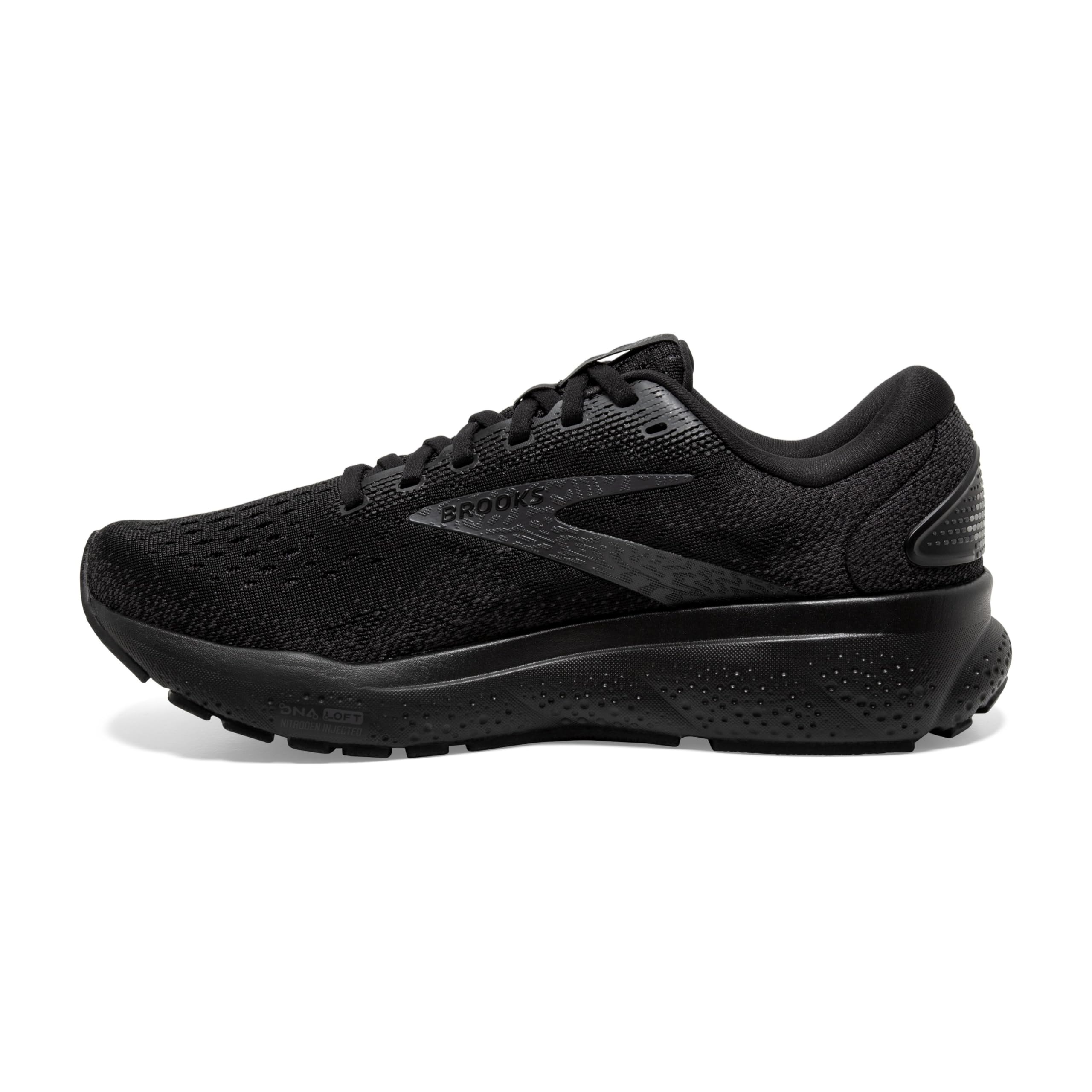Brooks Women's, Ghost 16 Running Shoe - Wide Width Black/Black