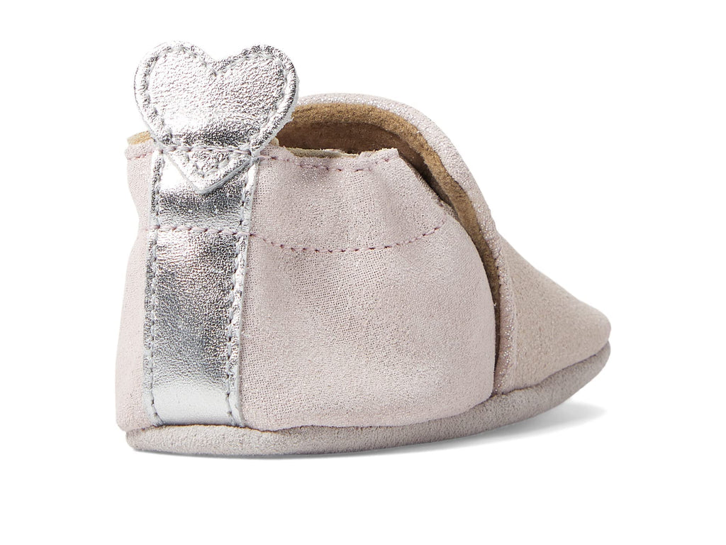 Robeez Pink Light/Pastel Pretty Pearl Soft Soles, Baby Girl Shoes, 18-24 Months Booties