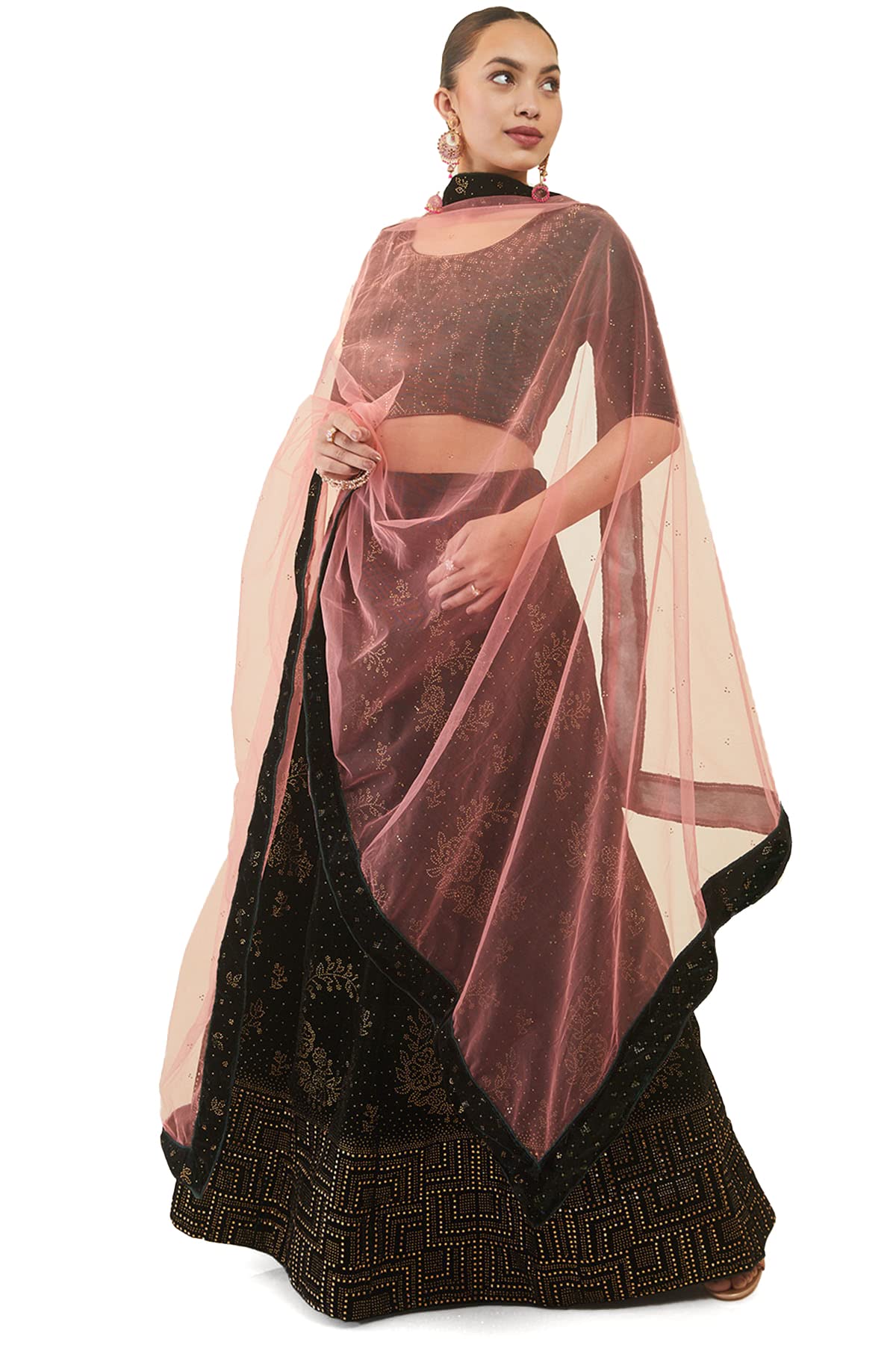 Soch Women Velvet Geometric Dupatta