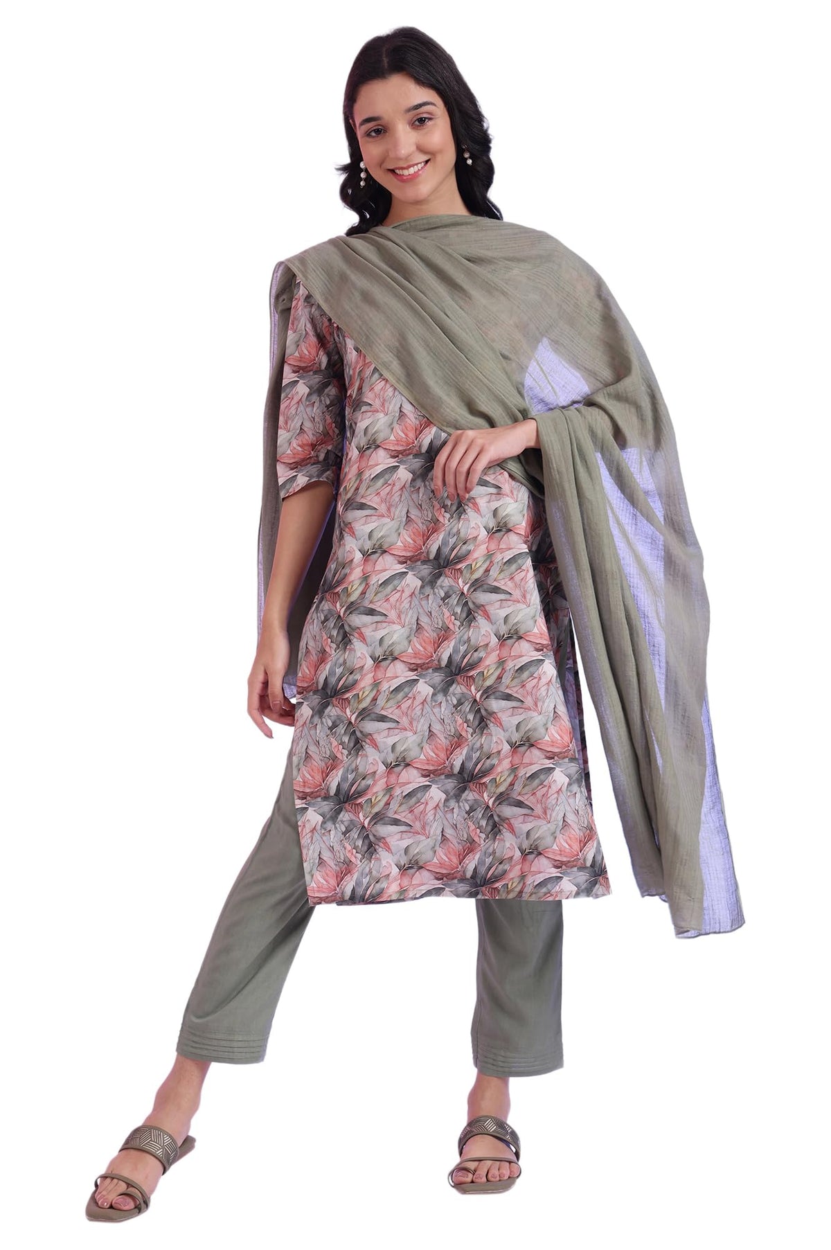 Aurelia Womens Dyed Pure Cotton Dupatta (Size: Free Size)-A80076-705476