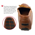 Minnetonka Men's Double Bottom Cowhide Moc, Chestnut Lariat, 10 M US