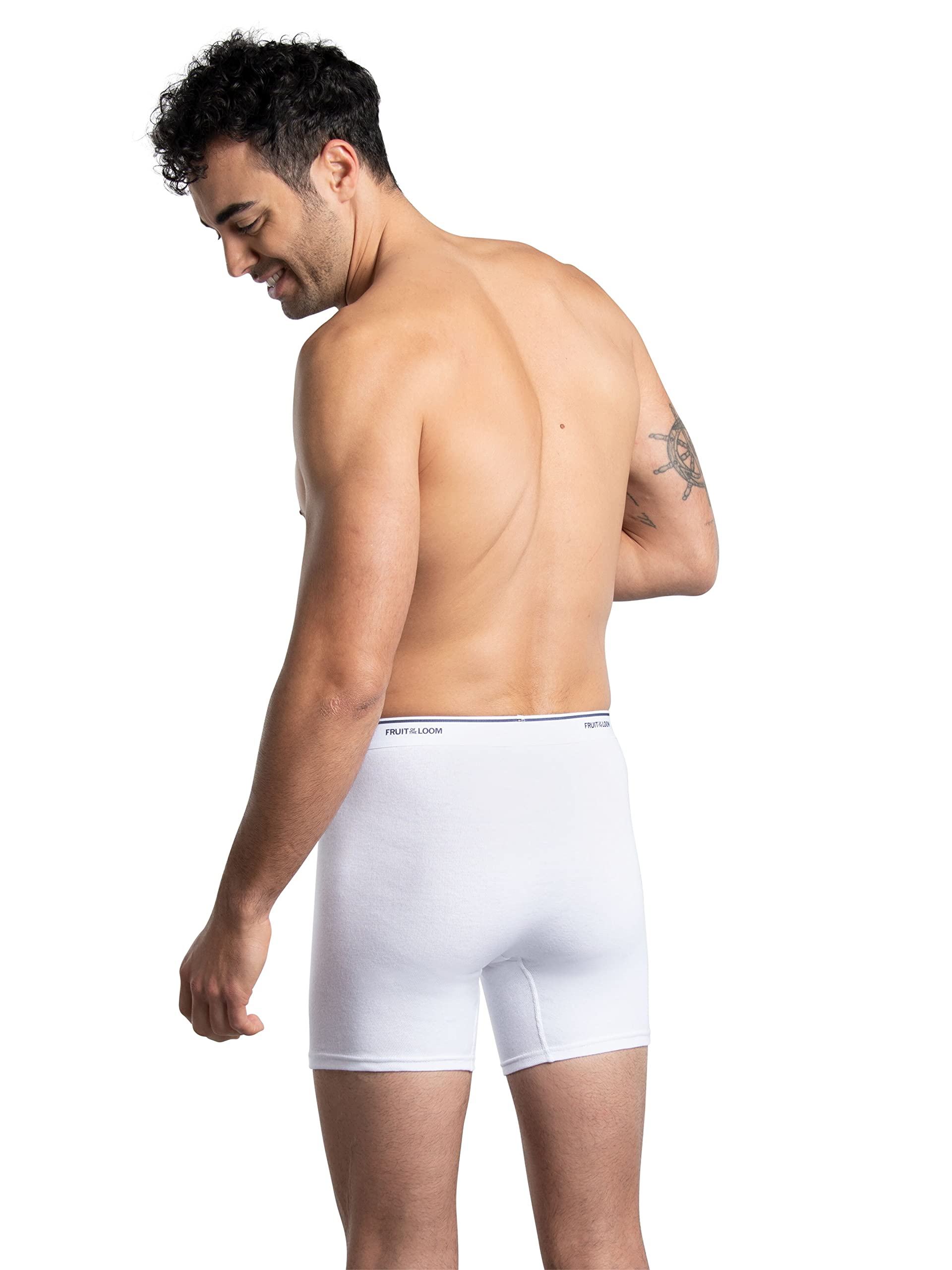 Fruit of the Loom Men's Coolzone Boxer Briefs, Moisture Wicking & Breathable, Assorted Color Multipacks, 7 Pack-White, X-Large