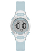 Armitron Sport Women's Digital Chronograph Resin Strap Watch, 45/7012,Light Blue/Silver