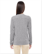 Ladies Perfect FitY-Placket convertible Sleeve Knit Top - WHITE - XS(D0102H7YEEX)