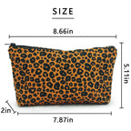 Cosmetic Bags for Women Small Leopard Makeup Bag for Purse Travel Toiletry Bag Accessories Organizer Zipper Pouch Gift Idea