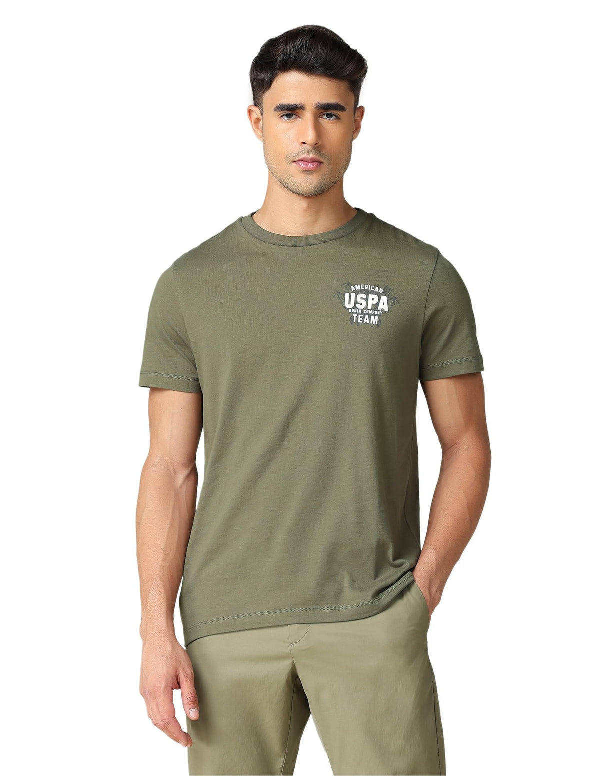 U.S. POLO ASSN. Denim Co. Mens Muscle Fit Brand Printed TShirt (UDTSHOE0184_Grey_2XL) 2