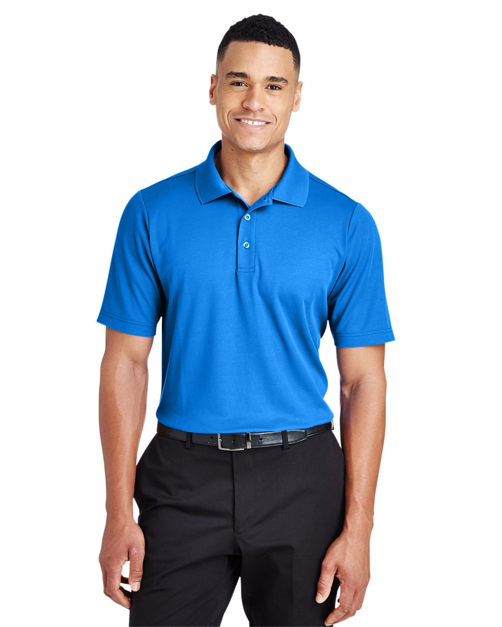 crownLux PerformanceMens Plaited Polo - gRAPHITE - 2XL(D0102H7NS06)