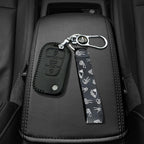 SEANATIVE Skeleton Hand with Heart Printing Keychain Wristlet Strap for Key Hand Wrist Lanyard Keyring Holder Halloween Decor