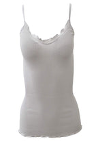 BASIC COTTON Free Spirit Premium Quality 100% Cotton Women's Spaghetti Straps Top Made in Italy
