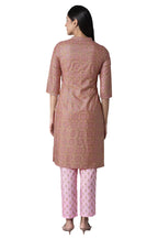 Aurelia Womens Polyester Kurta-Trousers (21ONAS12909-505030_Beige_S)