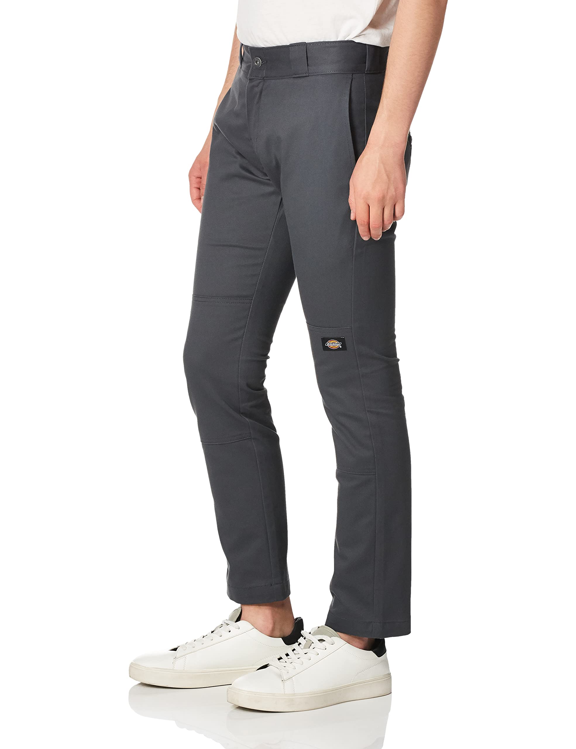 Dickies mens Skinny-straight Double Knee Work Pants, Charcoal, 31W x 30L US