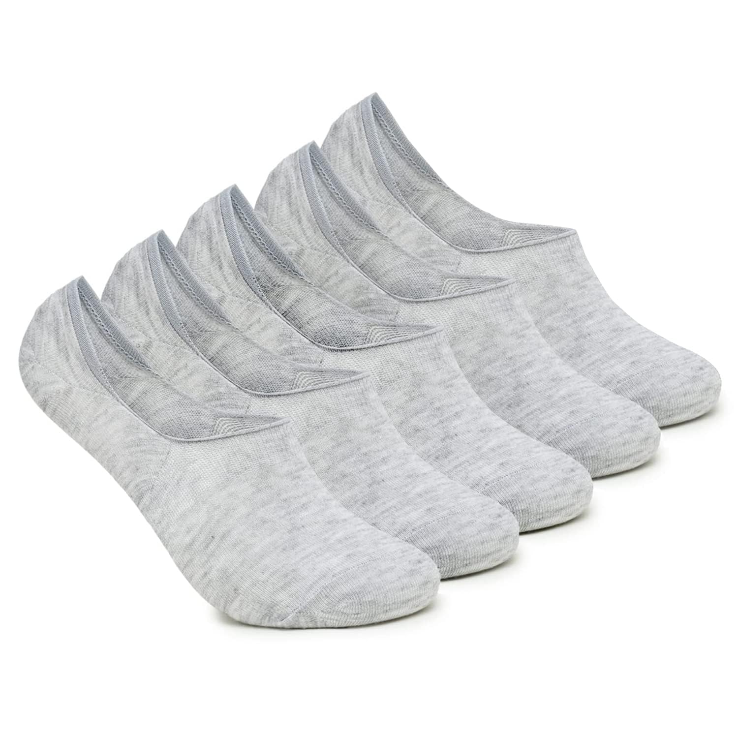 Digital Shopee Anti-Slip No Show Low Cut Loafer Socks For Men & Women With Combed Cotton For Sports, Running & Hiking Pack Of 5 