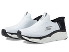 Skechers Women's Hands Free Slip-Ins Max Cushioning Elite-Smooth Transition Sneaker, White/Black, 8.5