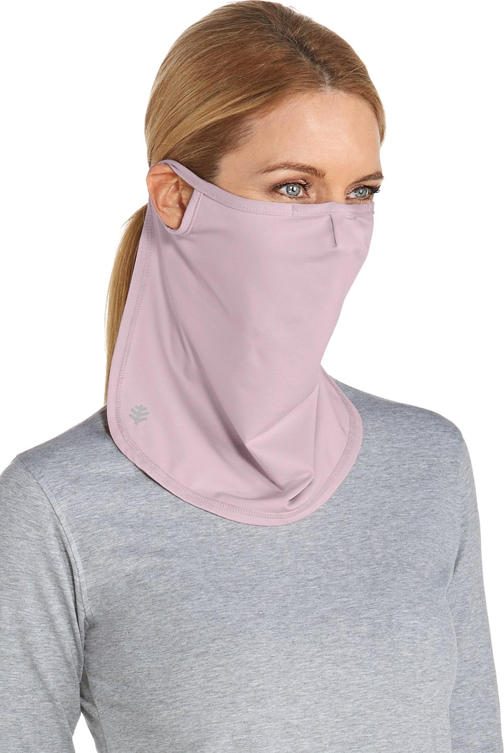 Coolibar UPF 50+ Men's Women's Crestone UV Face Mask - Sun Protective (Large/X-Large- Dusty Mauve)