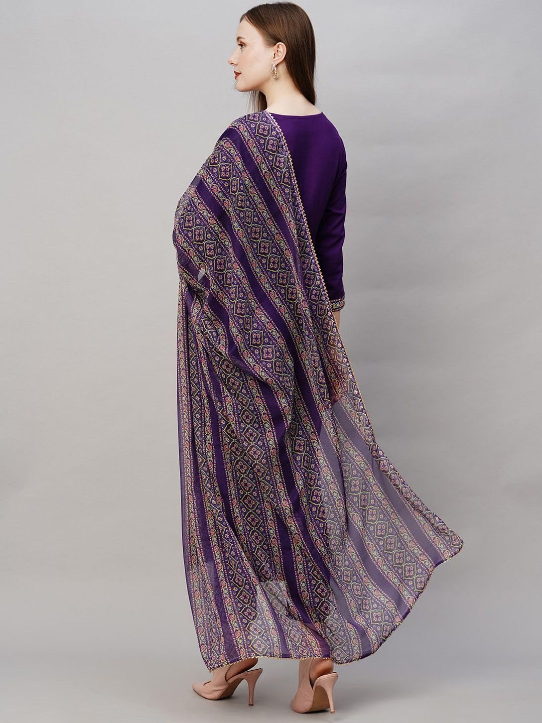 Wedani Cotton Digital Printed Kurta Set With Dupatta For Women