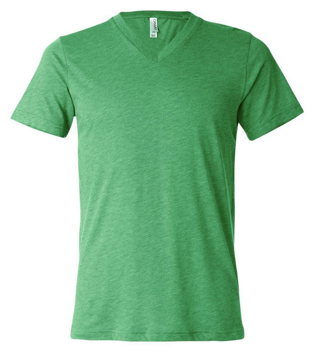 Unisex Triblend V-Neck T-Shirt - BLUE TRIBLEND - S(D0102H7W7PP)