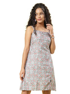 Oomph! Dress For Women Stylish| Summer Vacation Style |Floral Print Spaghetti Strap |Mini Dressfor WomenS & GirlS |Lightweight