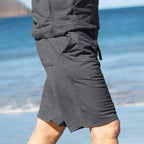 Bamboo Training Shorts - Carbon Heather by Cariloha for Men - 1 Pc Short (2XL)