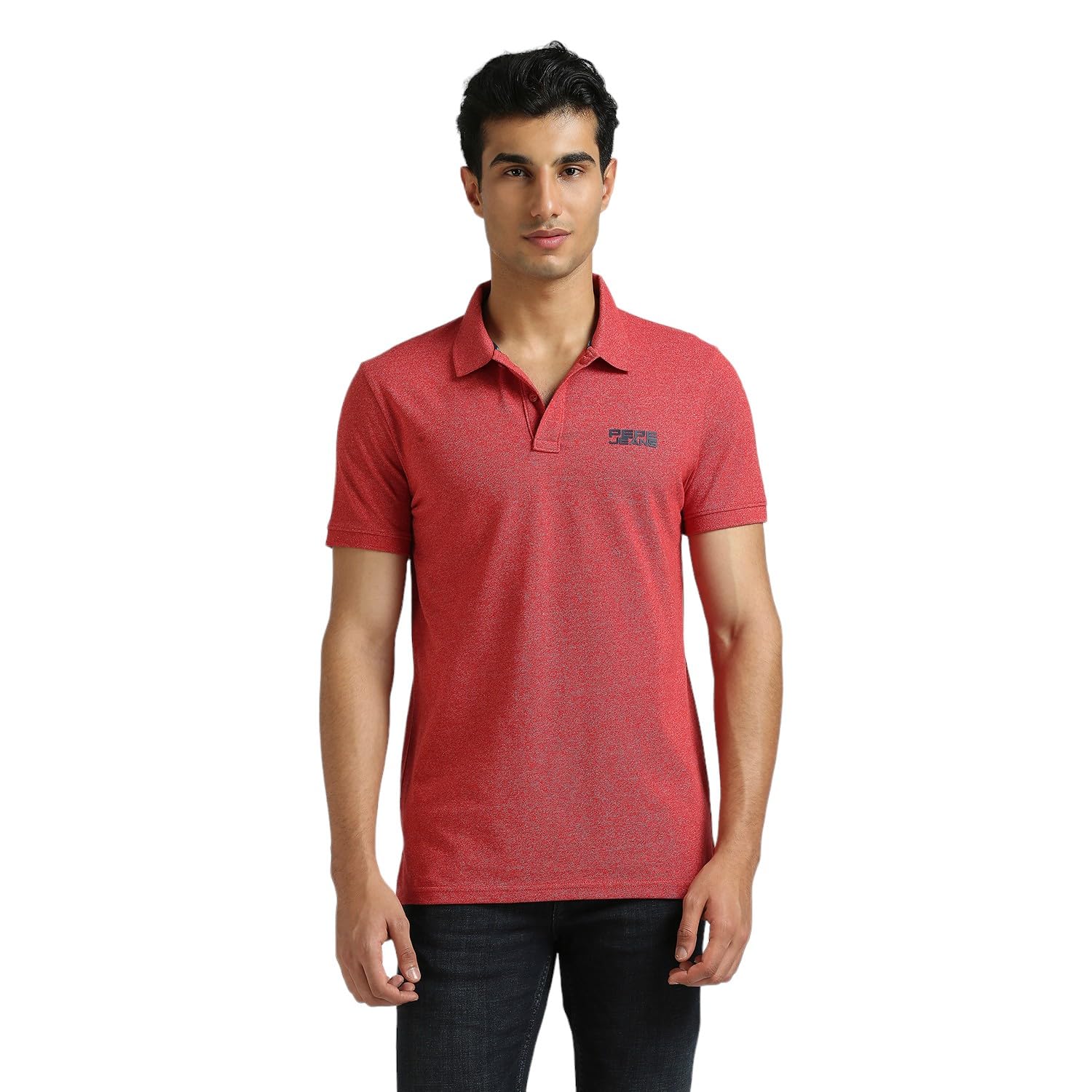 Pepe Jeans MenS Regular Fit Polo Shirt (Pm542258_Dark Red