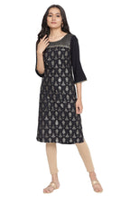 Aurelia Women'S Viscose Regular Kurta (21Aua12730-504387_Black_M)
