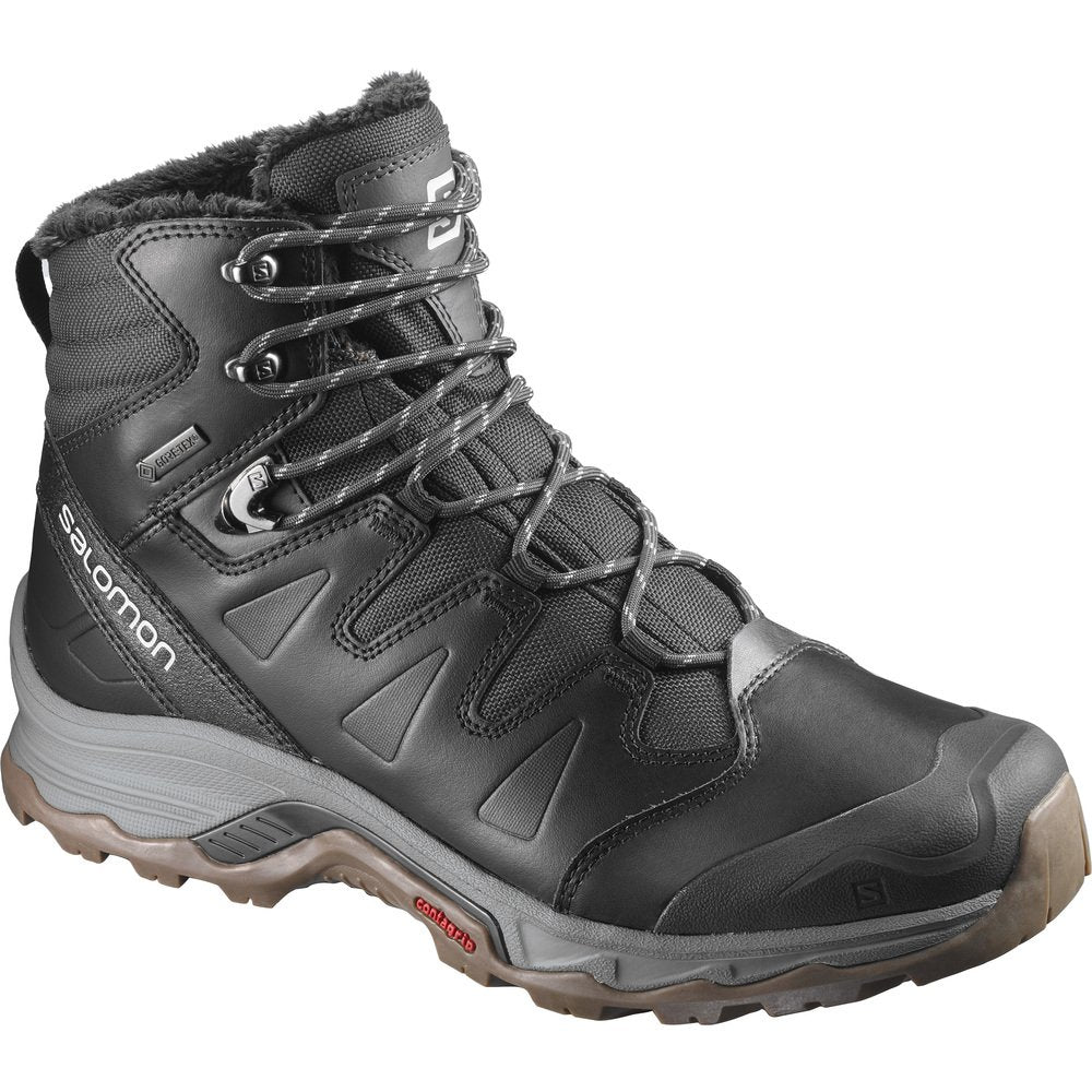 Salomon Men's Quest Winter GTX Snow Boots, PHANTOM/Black/Vapor Blue, 11.5