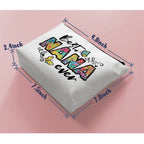 BiuNiuring Grandma Gift, Best Nana Ever Gift, Mother's Day Gift for Nana Mom Mother Grandmother, Makeup Bag