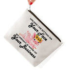 Pig Gifts for Pig Lovers, Cute Pigs Gifts for Women,Sarcastic Funny Pig Makeup Bag, Unless I Am Sitting on Your Face