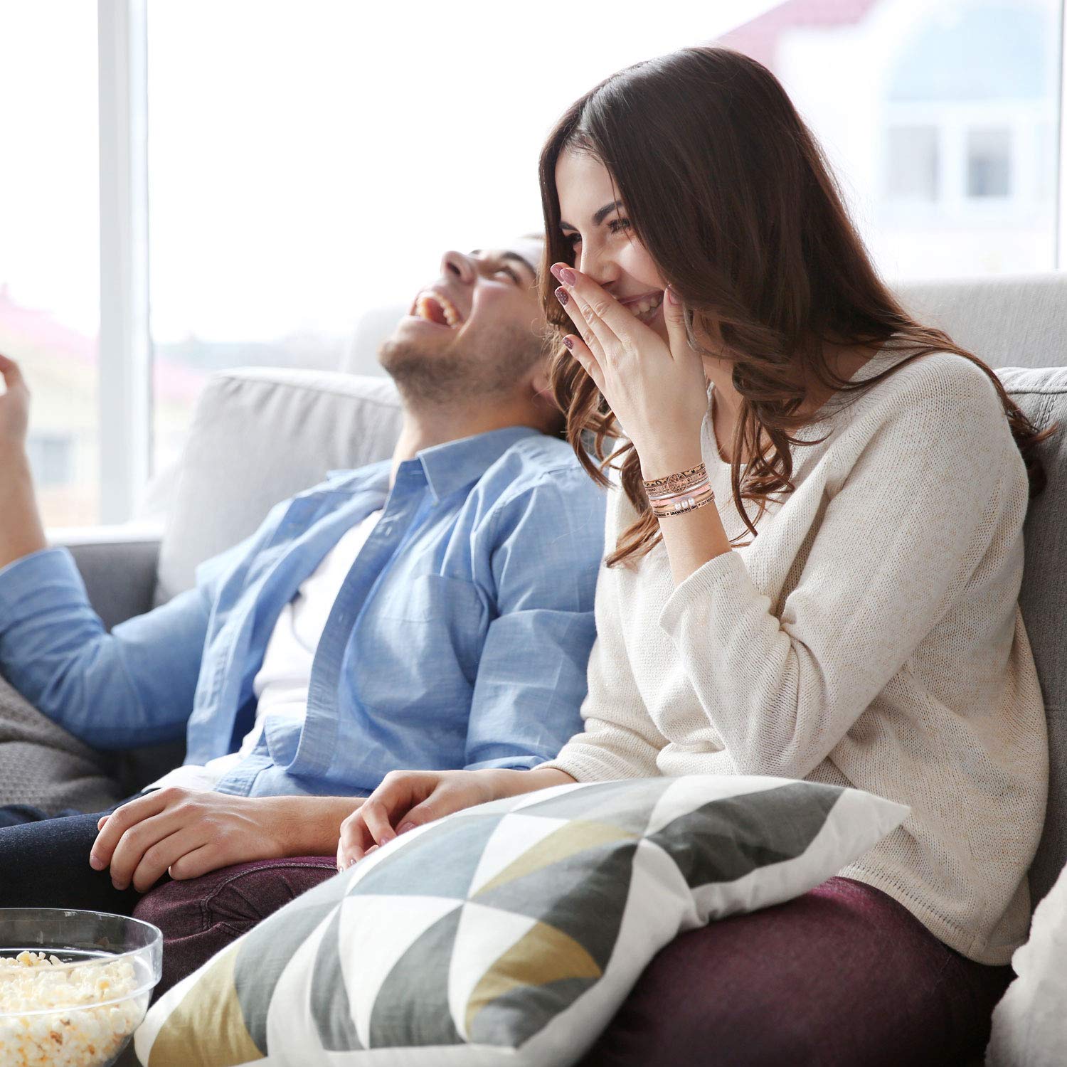 Gifts for Teenage Girls, Inspirational Leopard print rose gold leather Wrap Boho Bracelets for Women,Easter Christmas Birthday J