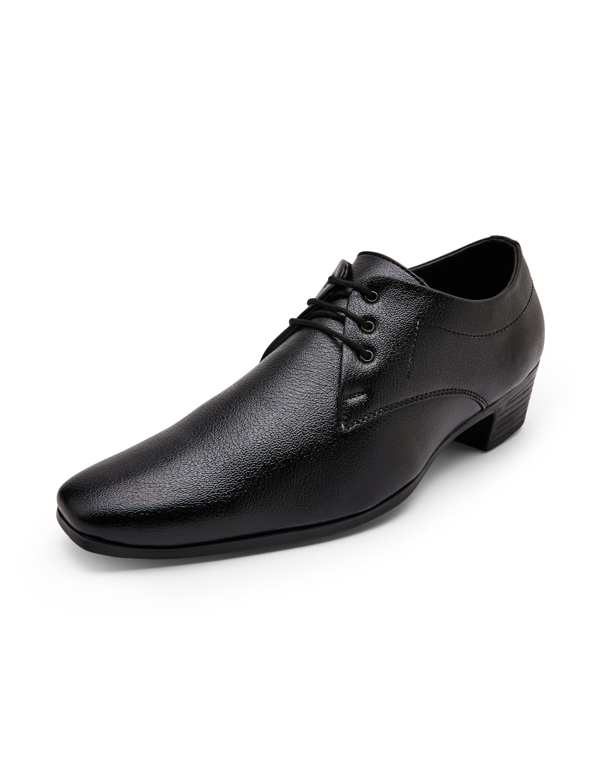 Global Rich Mens Color Height Increasing Formal LaceUp Derby Shoes Black Formal Shoes  10 UK (44 EU) (434Black10) 10